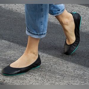 Tieks Black Ballet Flats Size 8